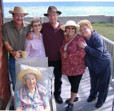 Tom Fahey, Anne (Jarratt) MacDonald, Claude Fahey, Maureen Fahey, Anna (Hennessy) Albert, September, 2006.
